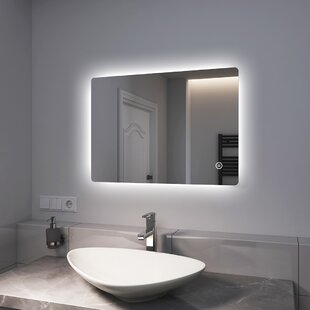 Heilmetz Badspiegel mit Beleuchtung Runder Wohnen & Einrichten Wohnaccessoires Spiegel Badspiegel 