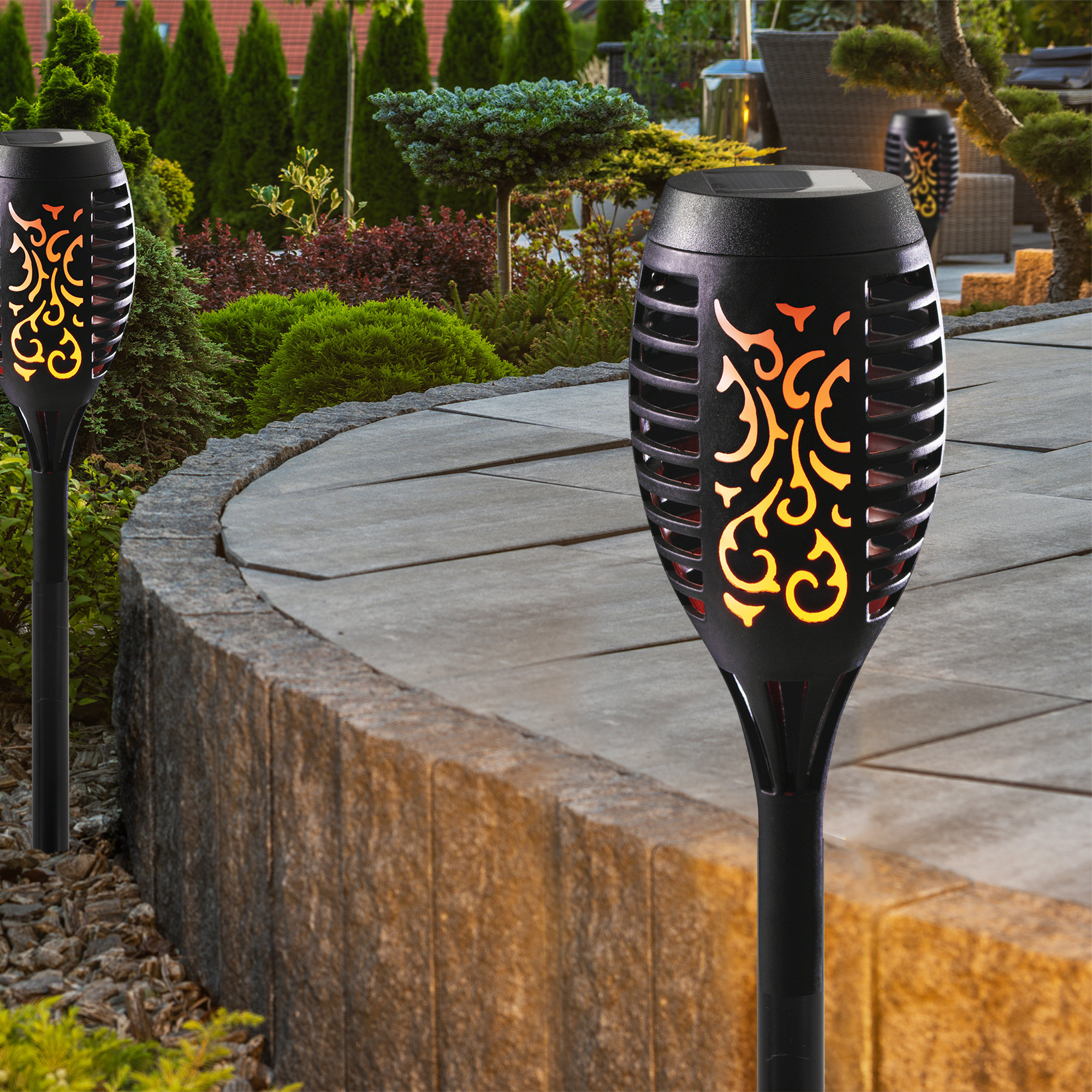 Eternal Living Solar Powered Tiki Torch & Reviews Wayfair