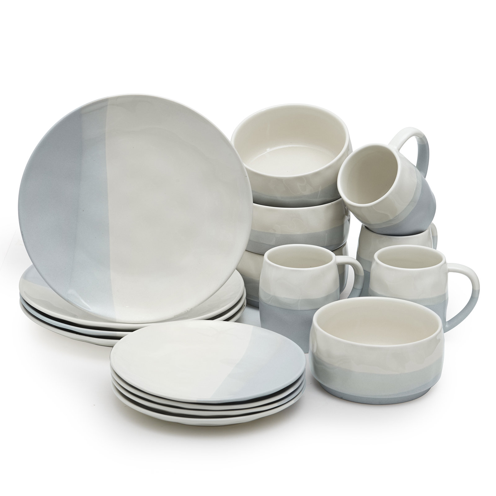 DOWAN Ceramic Dinnerware Set of 4 Wayfair