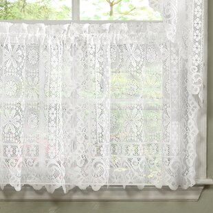 Door Window Cafe Home Decor Shop Net Curtains Ruffled Partition 4 Sizes Lace FS 