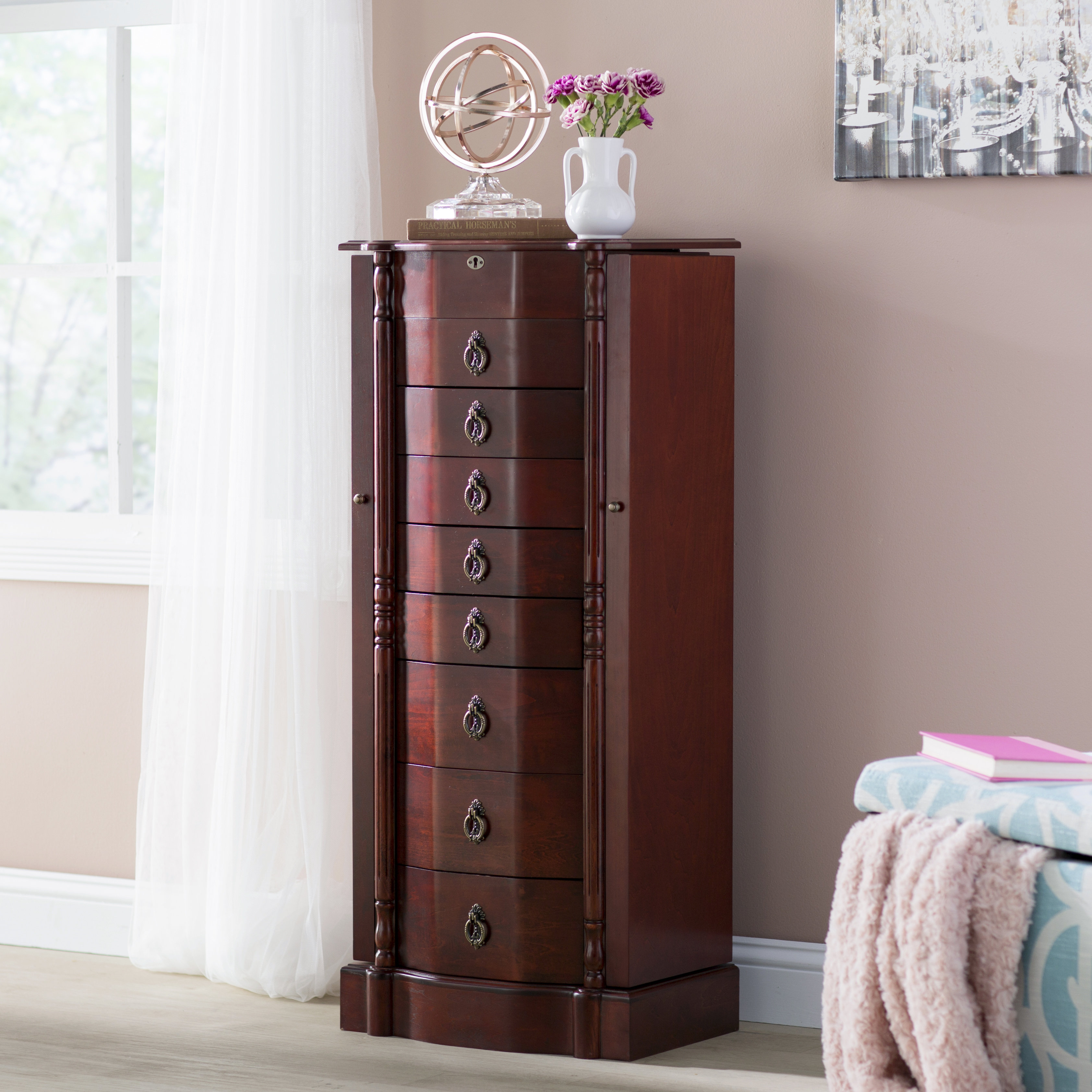 Astoria Grand Kennell 17.25'' Wide Jewelry Armoire & Reviews Wayfair