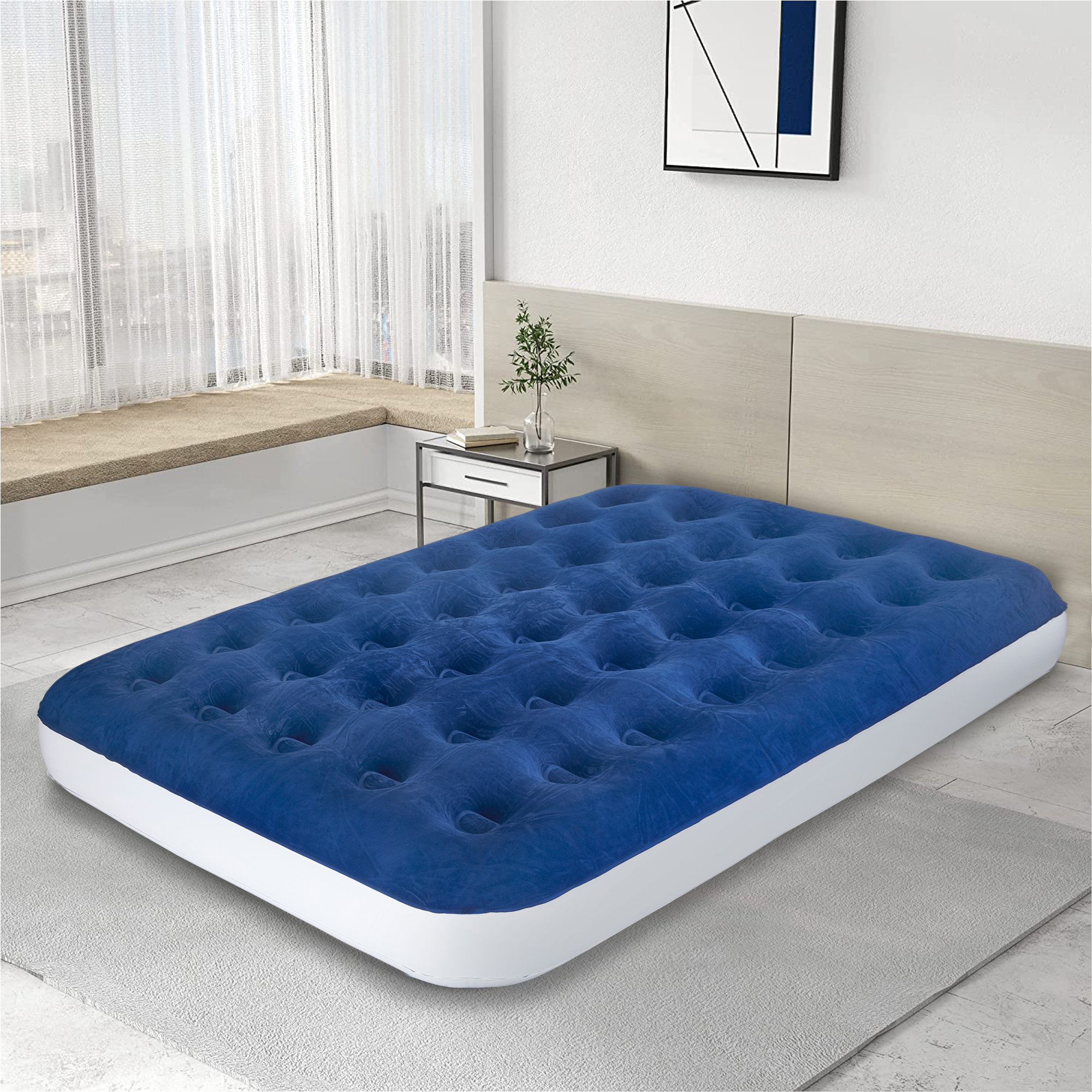 Spinal Solution Durable Luxury Inflatable 9" Air Mattress with External