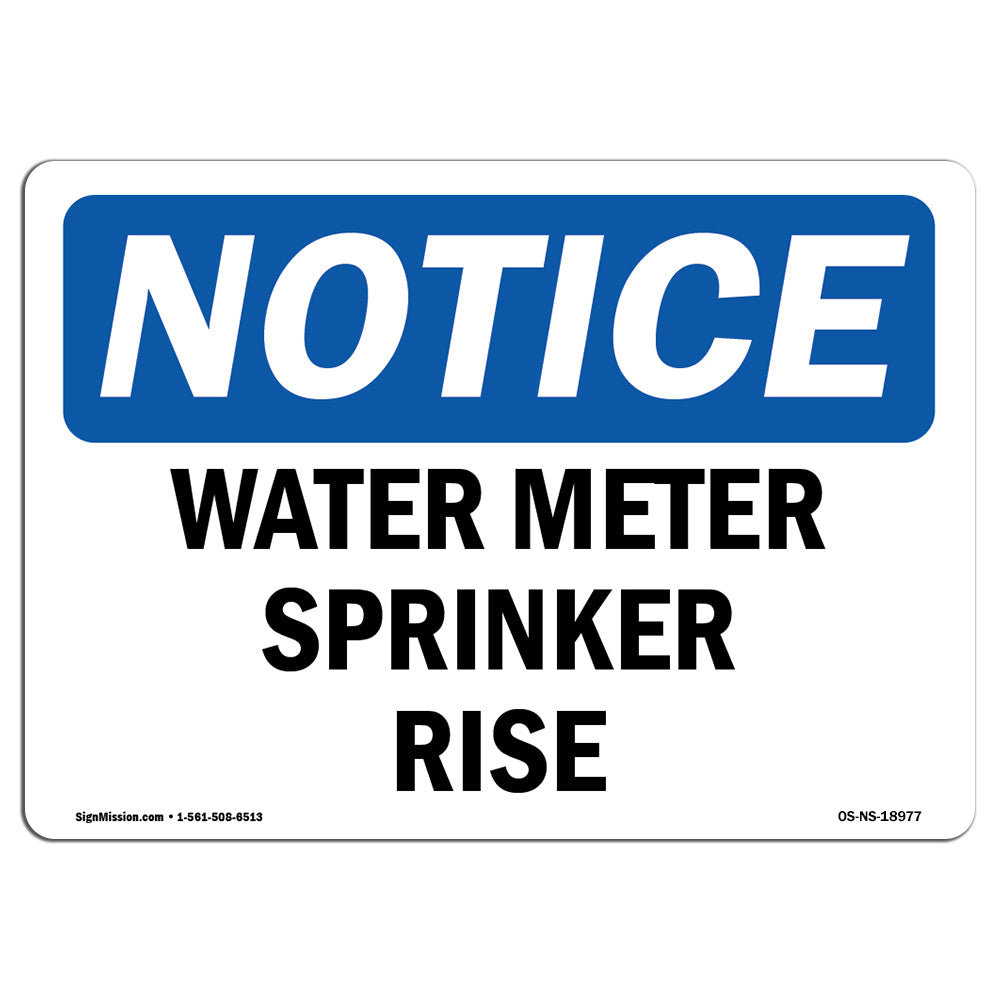 SignMission Water Meter Sprinkler Riser Sign Wayfair