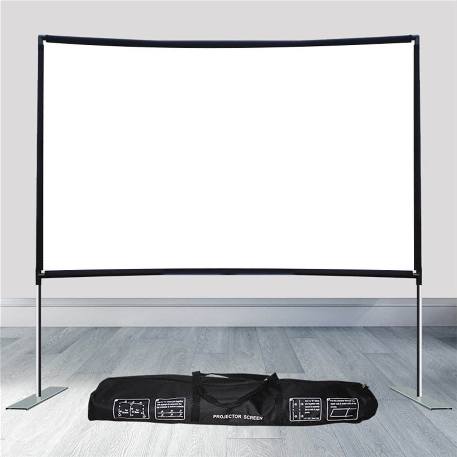 100 Inch Portable Projection Screen 