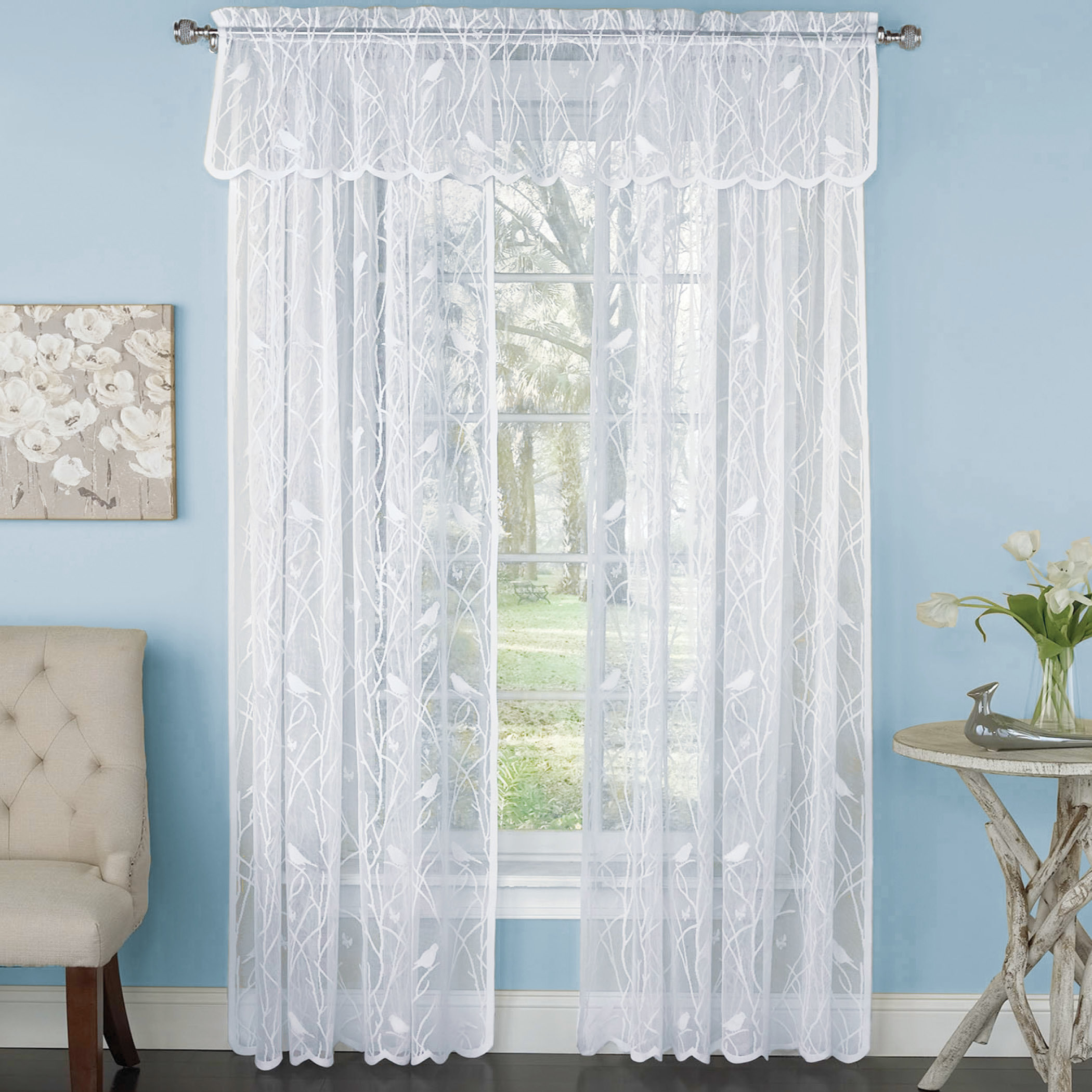 Rosalind Wheeler Moorer Polyester Sheer Curtain Panel Wayfair