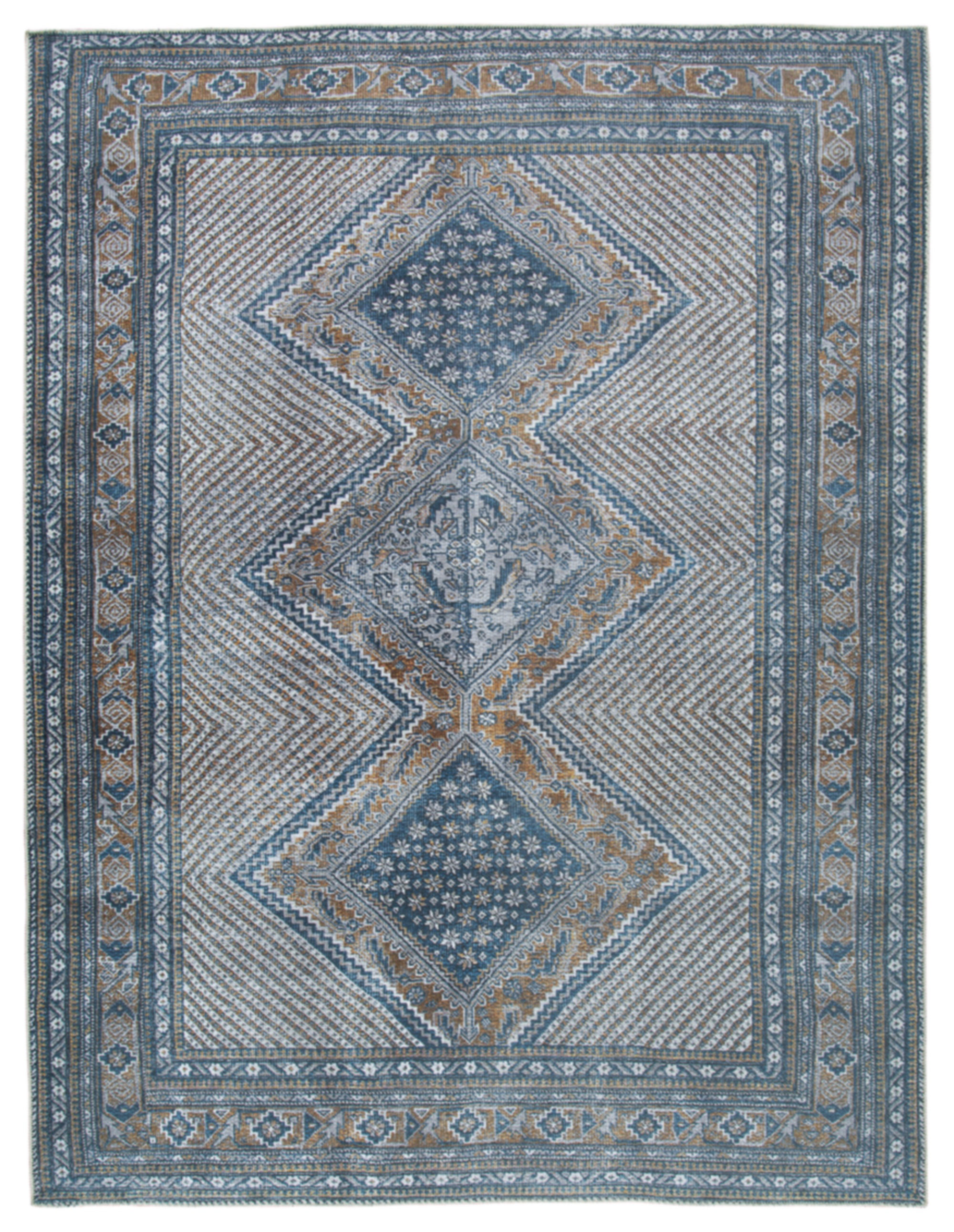 Signature Design by Ashley Landler Chenille Blue Machine Washable Rug
