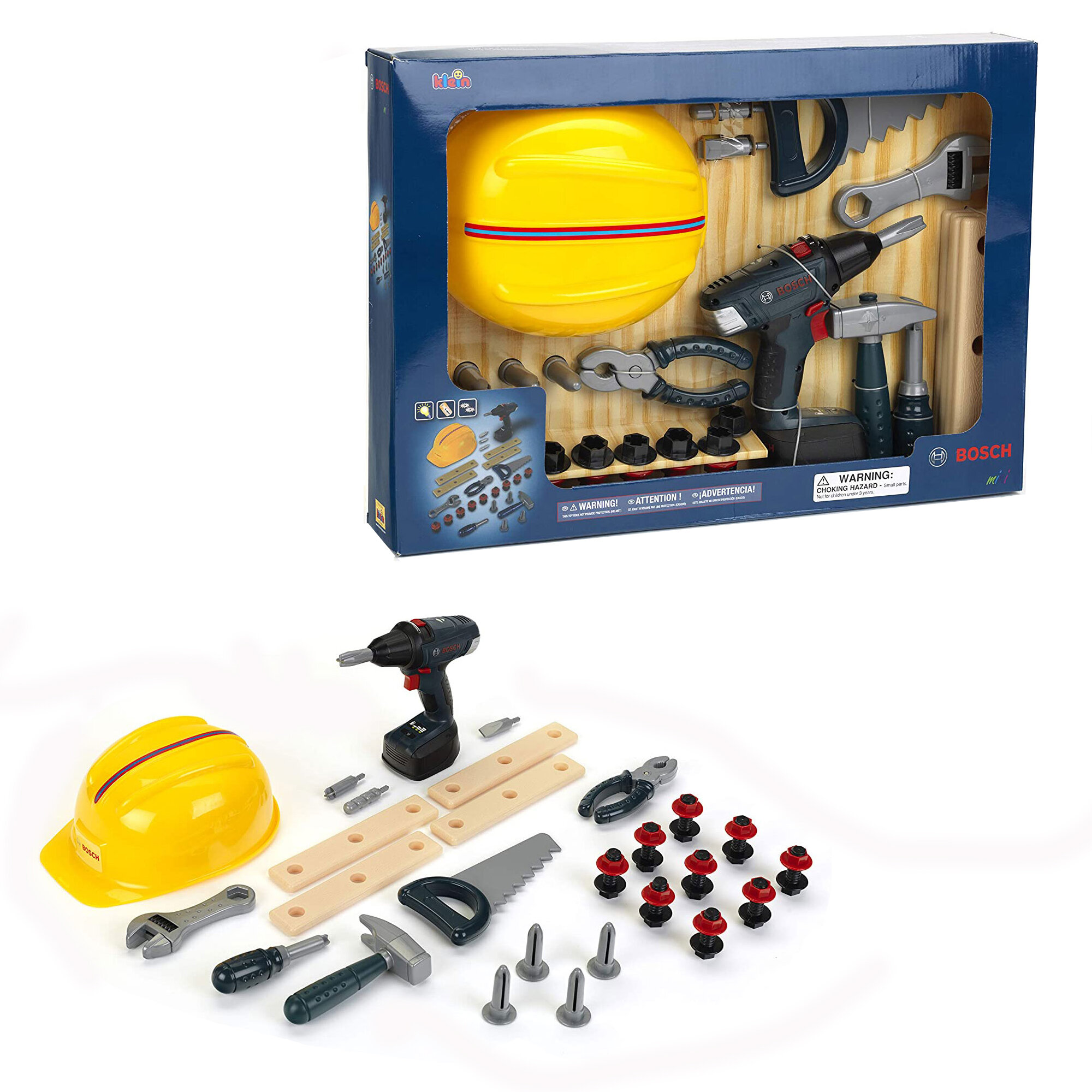 Doven sandsynligt Papua Ny Guinea Klein Toys Theo Klein Bosch DIY Kid Toy Construction Toolset Bundle with  Safety Accessories | Wayfair