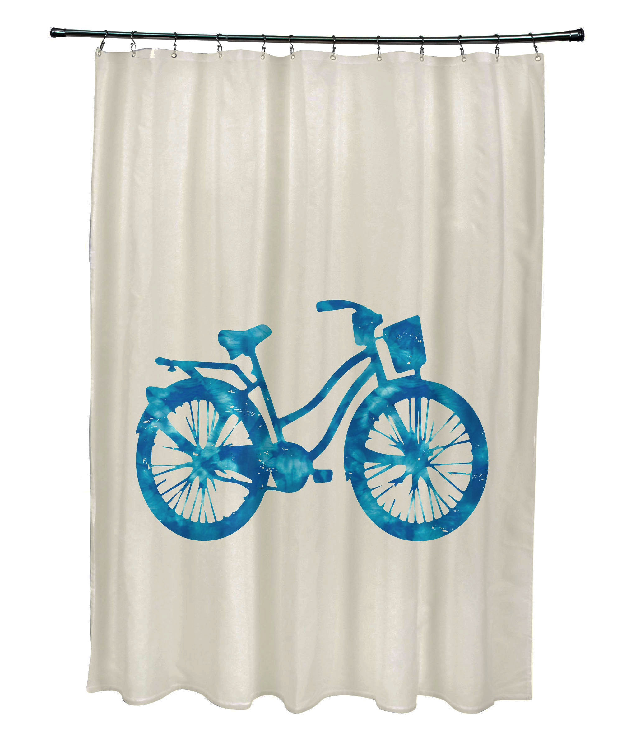 August Grove® BelgravePolyester Life Cycle Geometric Single Shower
