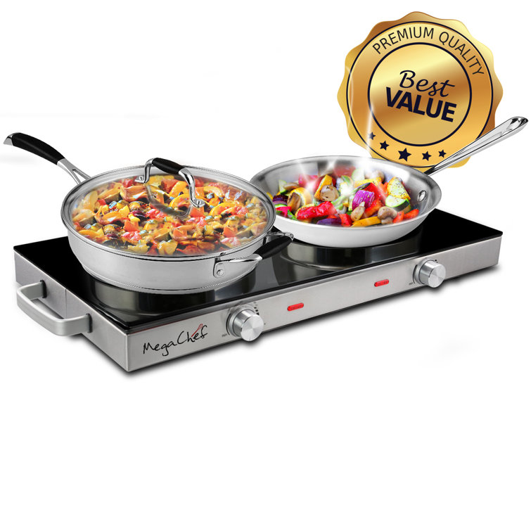 Mega Chef Electric Double Burner Hot Plate