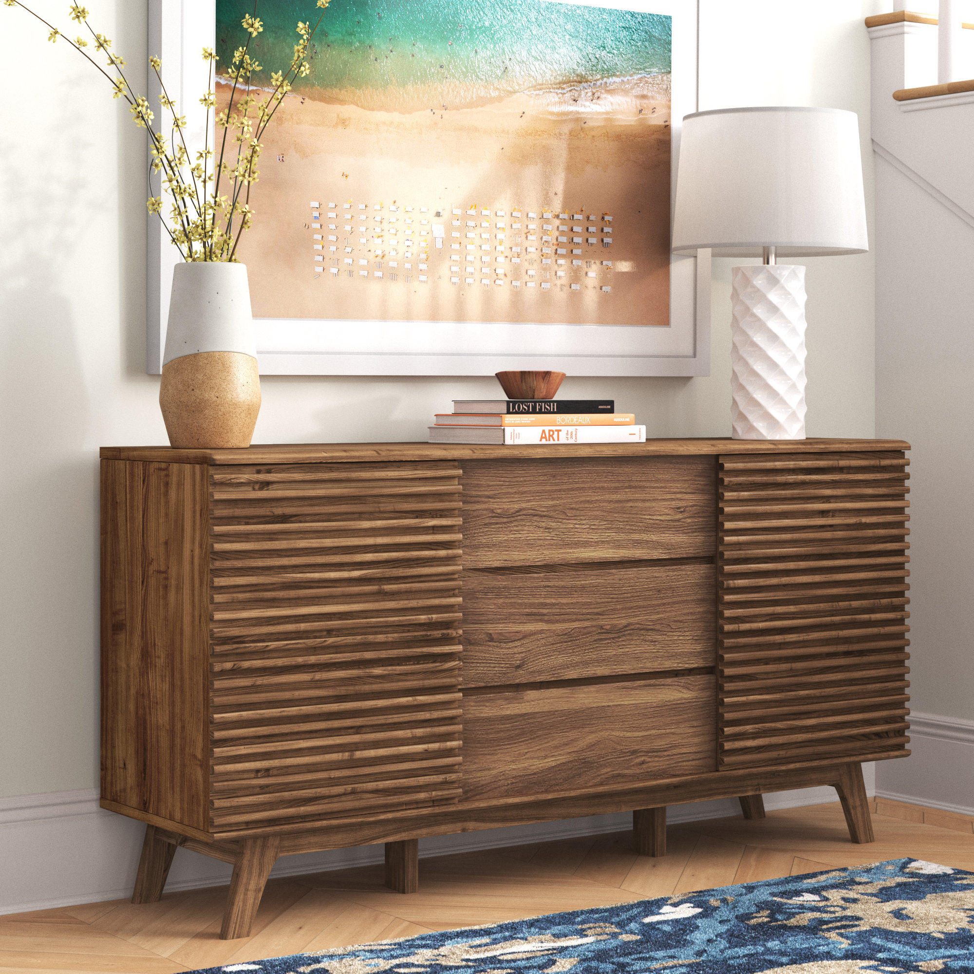 Mercury Row® Renwick 63'' Wide 3 Drawer Sideboard & Reviews | Wayfair