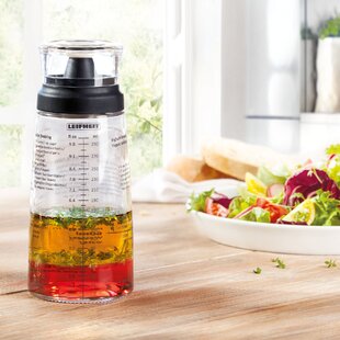 Jokari Healthy Steps Portion Control Salad Dressing Measuring Cruet 