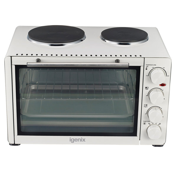 netta 35l electric mini oven with double hotplate