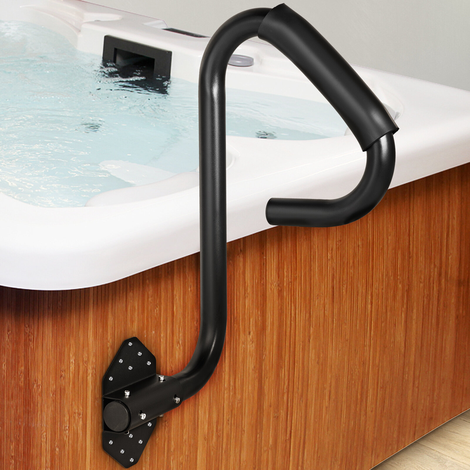 Details about   Spa Side Handrail Under mount style LED Hot Tubs Hand Rail Cover Valet 