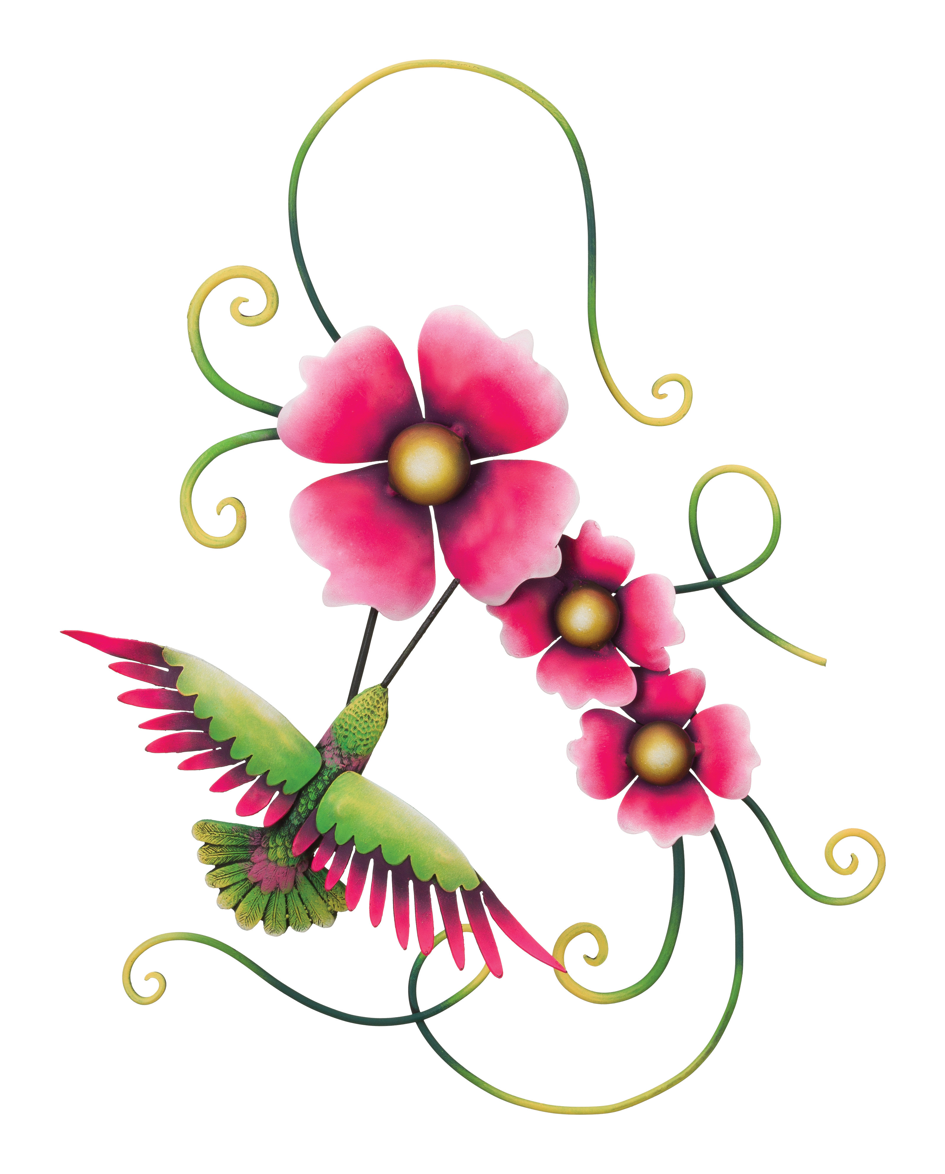 Regal Art & Gift Hummingbird Triple Flower Wall Decor Wayfair