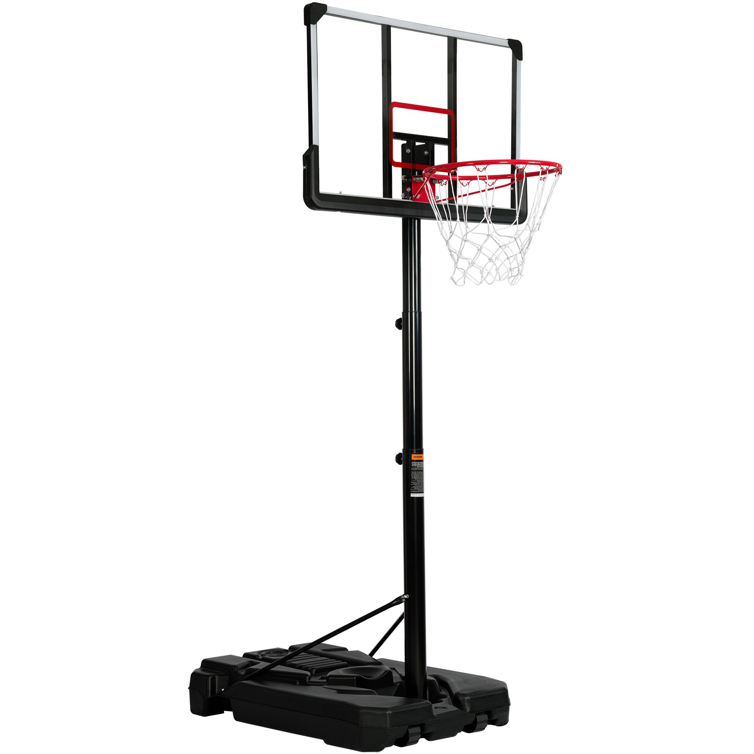 Basketball Hoop Height Adjustable Stand w/ Backboard Wheels for Teens Adults US 