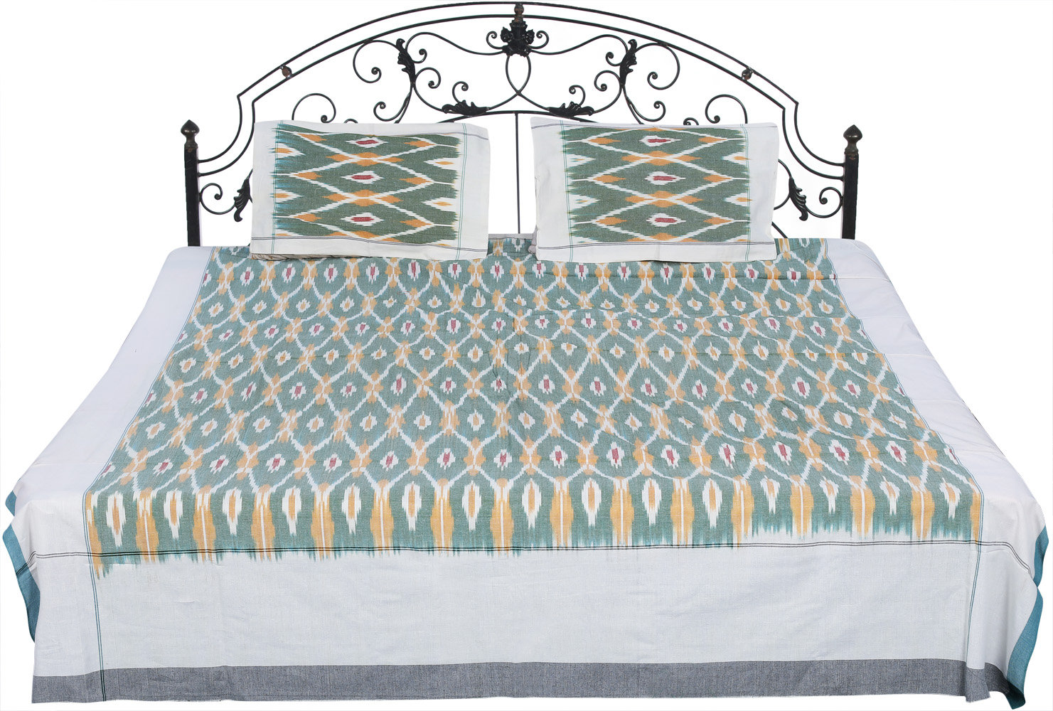 Dakota Fields Breit Green Standard Cotton 2 Piece Coverlet / Bedspread