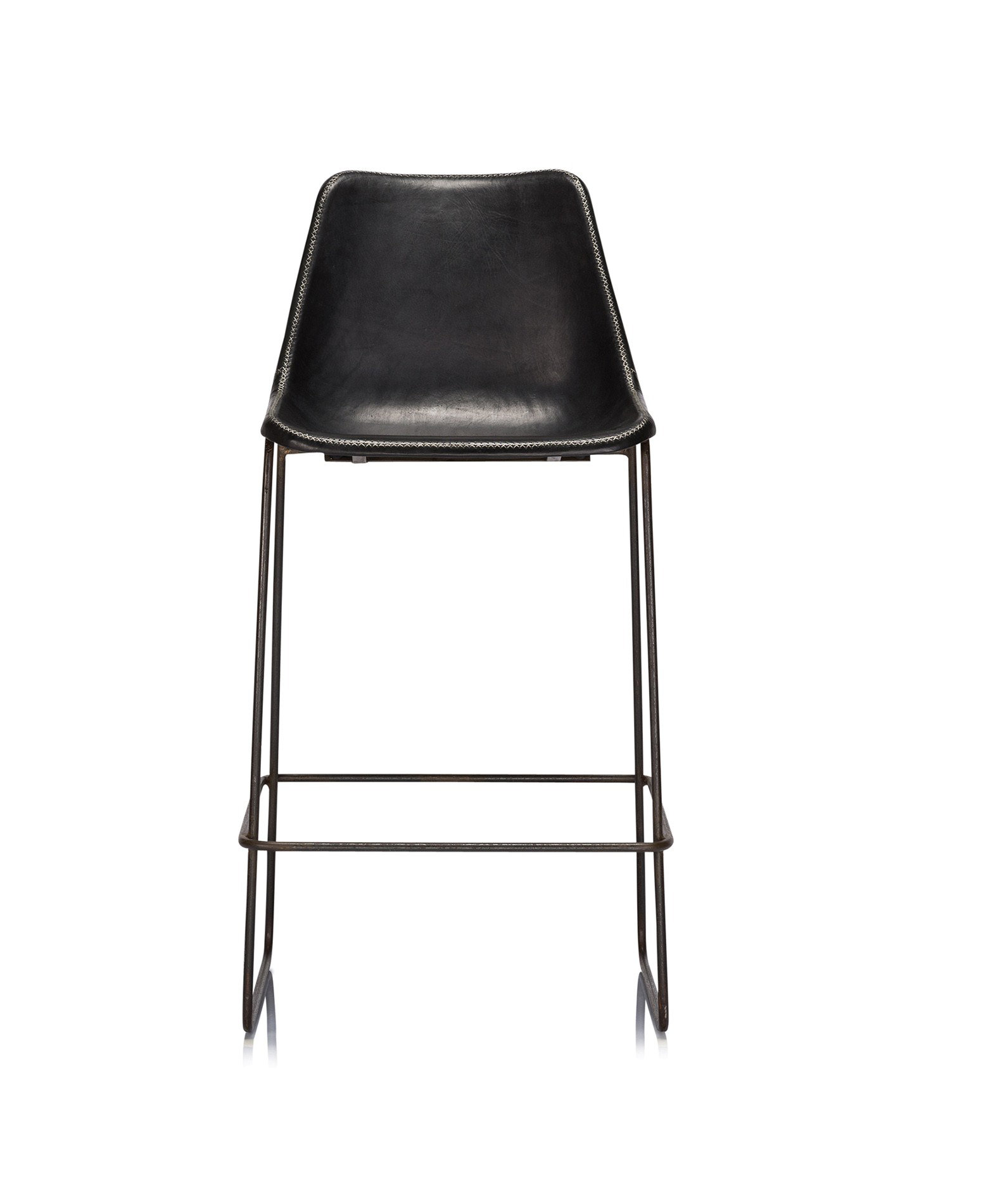 Latitude Run® Elmsford Loft Leather 43" Bar Stool Wayfair