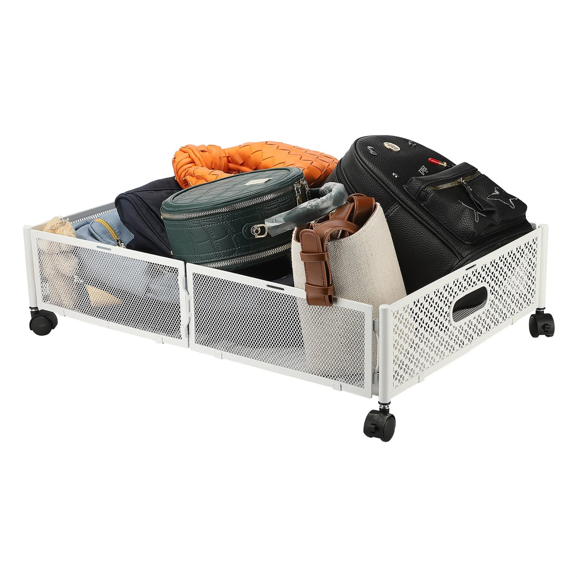 Rebrilliant Under Bed Storage Containers With Wheels,1 Pack White