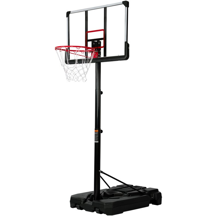 Portable Basketball Hoop & Goal Adults Outdoor Basketball System with 6.6-10ft Height Adjustment for Youth 