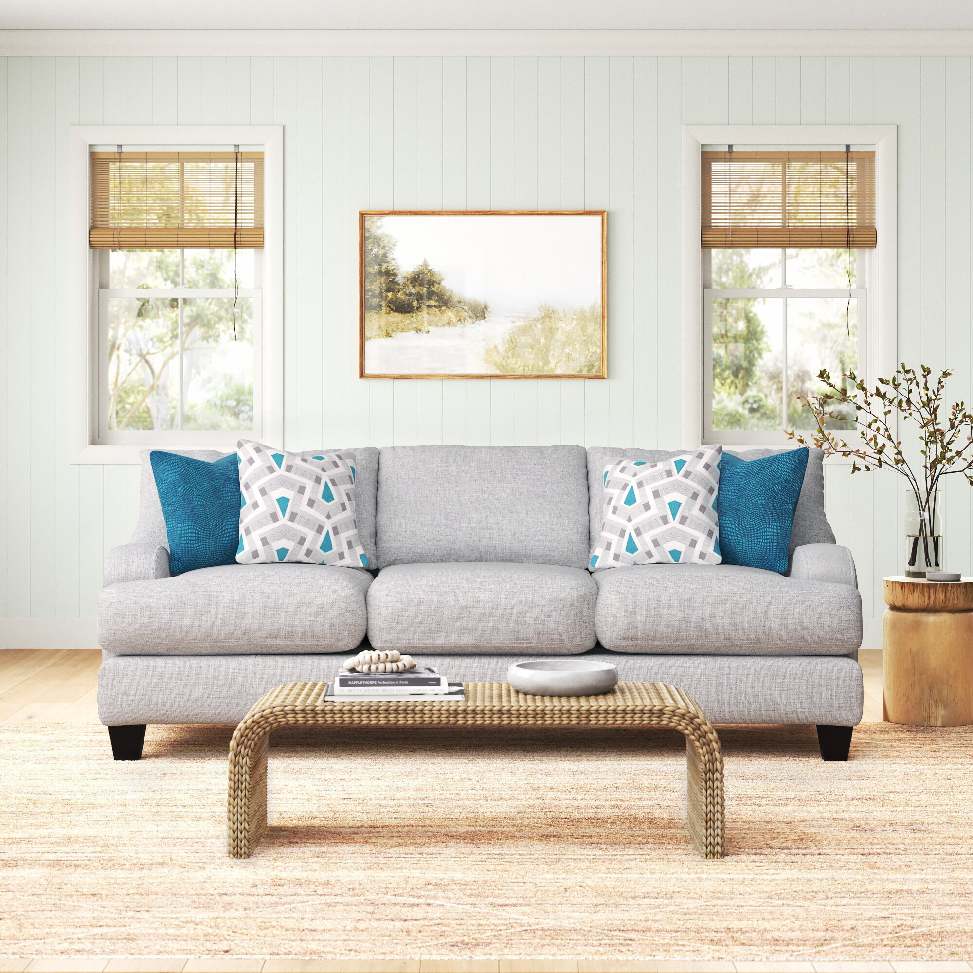 Somerville 93” Sofa with Reversible Cushions