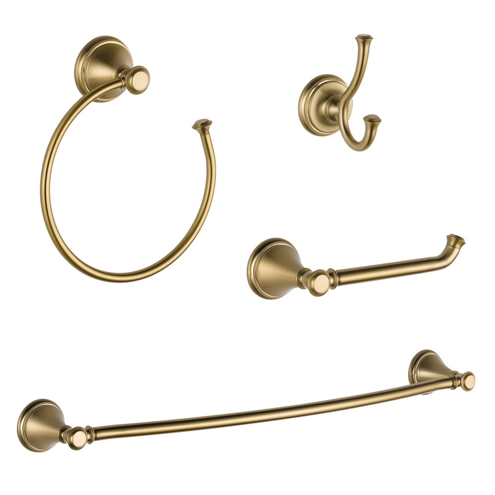 Delta Cassidy™ 4 Piece Bathroom Hardware Set & Reviews Wayfair