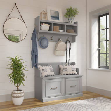 best hall tree with storage bench