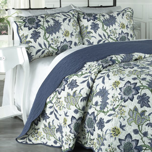 waverly norfolk reversible quilt set