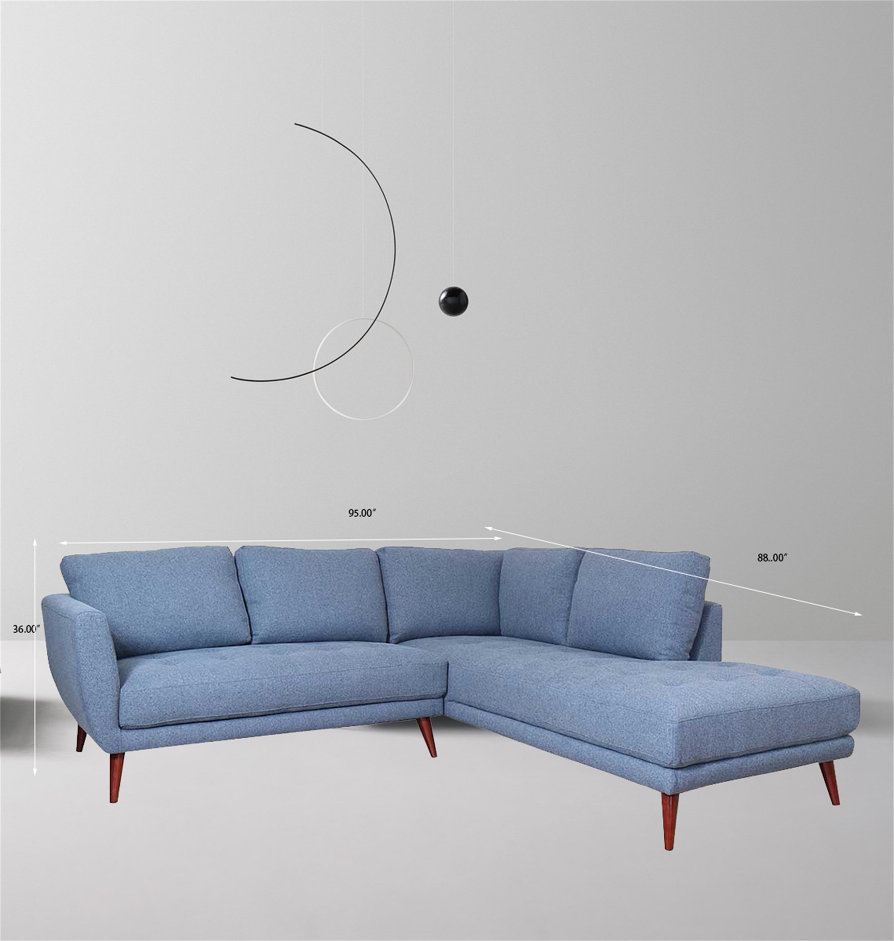 Corrigan Studio® Kord 95" Wide Sofa & Chaise Wayfair