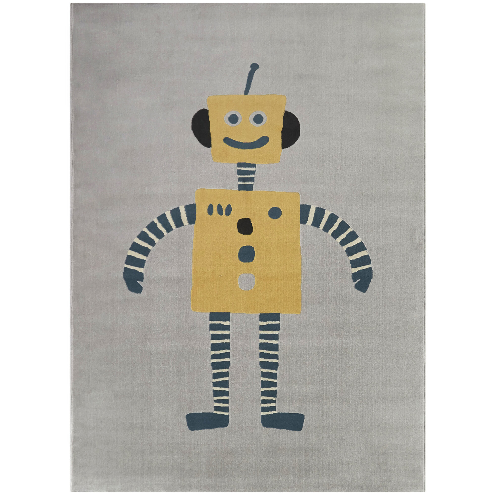 Balta Rob Gray Kids Robot Area Rug | Wayfair