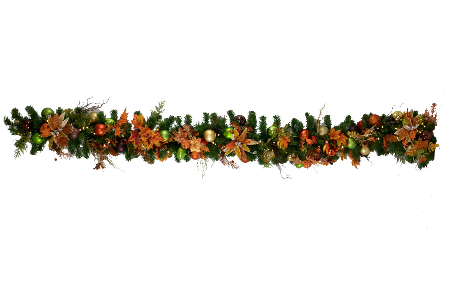 The Holiday Aisle® 2'' in. Lighted Faux Garland Wayfair