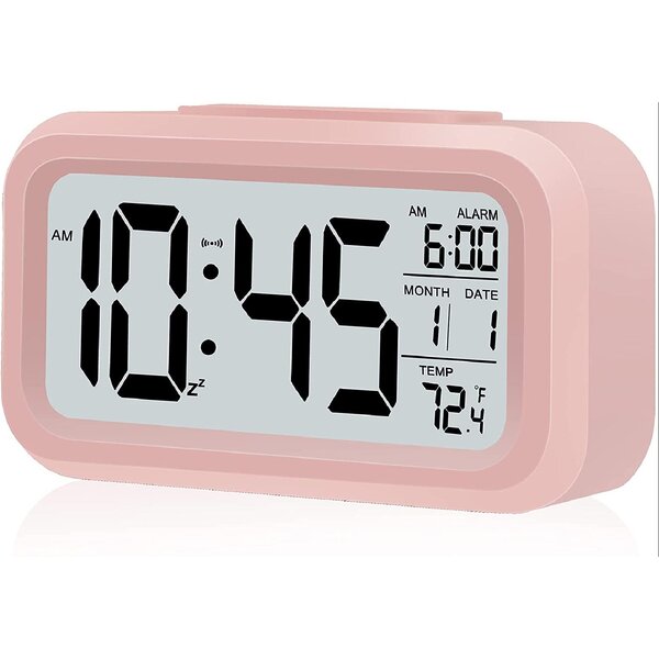 Alarm Clock New Bedol Three Tier Silver World Clock w/Light 889-088 Temperature 