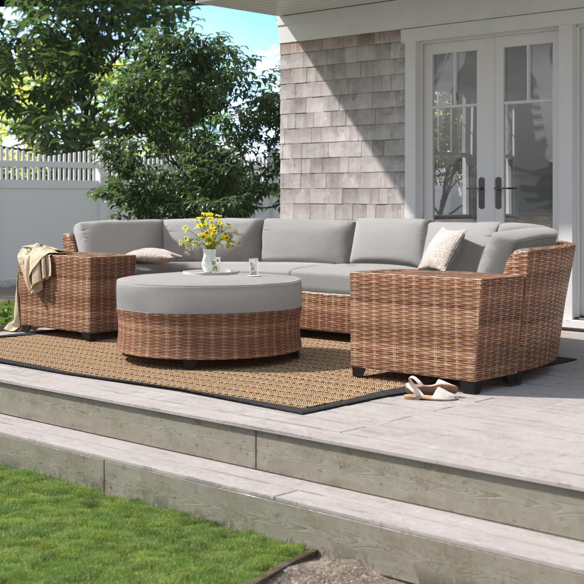 Sol 72 Outdoor™ Waterbury HighDensity Polyethylene (HDPE) Wicker 5