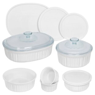 CorningWare FRENCH CORNING COOKWARE OVEN TO TABLE  SET OF 3 SERVING DISHES VCG 