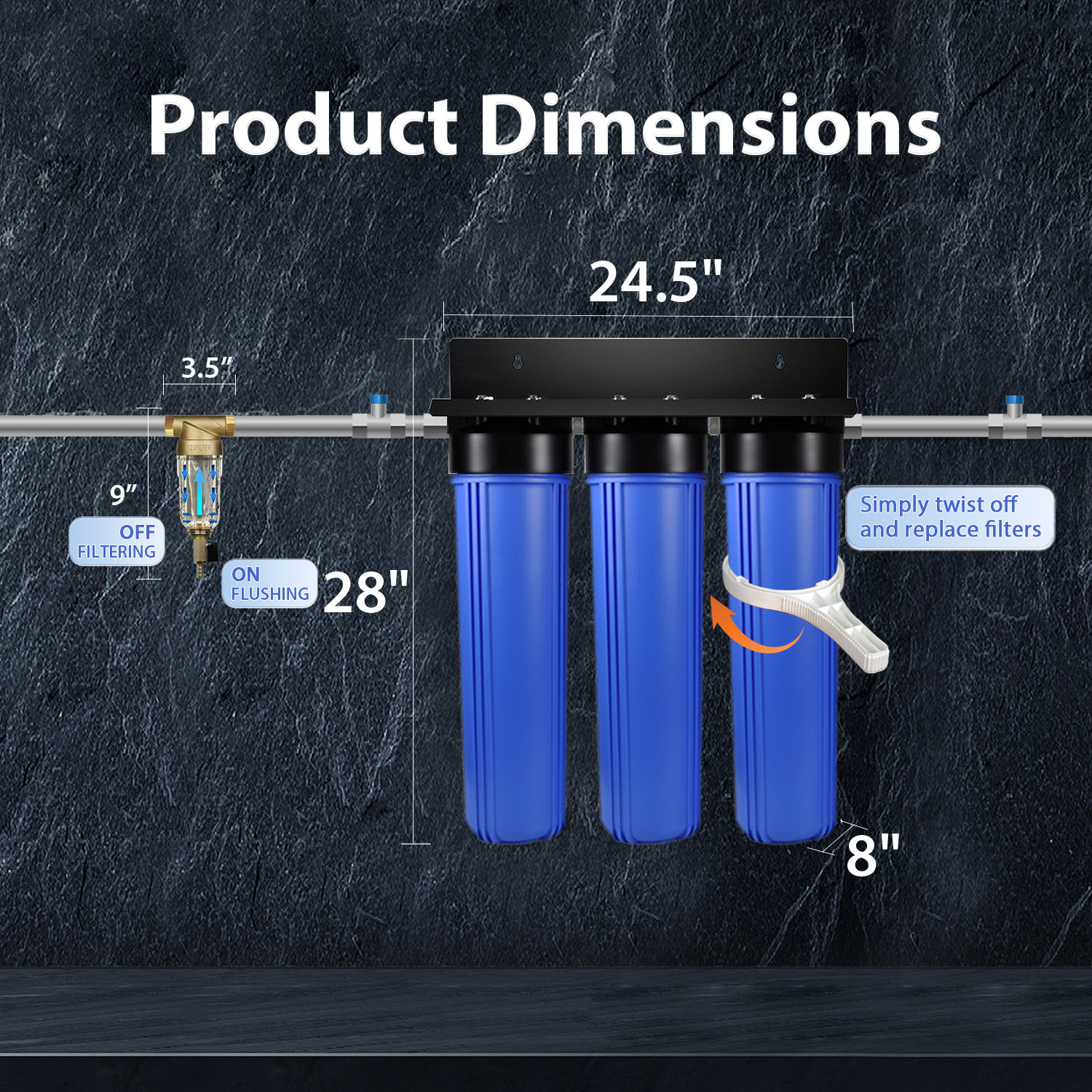 Ispring Whole House Water Filter Review iSpring Water Systems Ispring Whole House Water Filter System W/ Spin