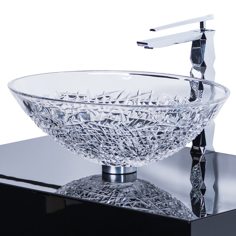 MaestroBath Diamante Vessel Bathroom Sink by Maestrobath & Reviews