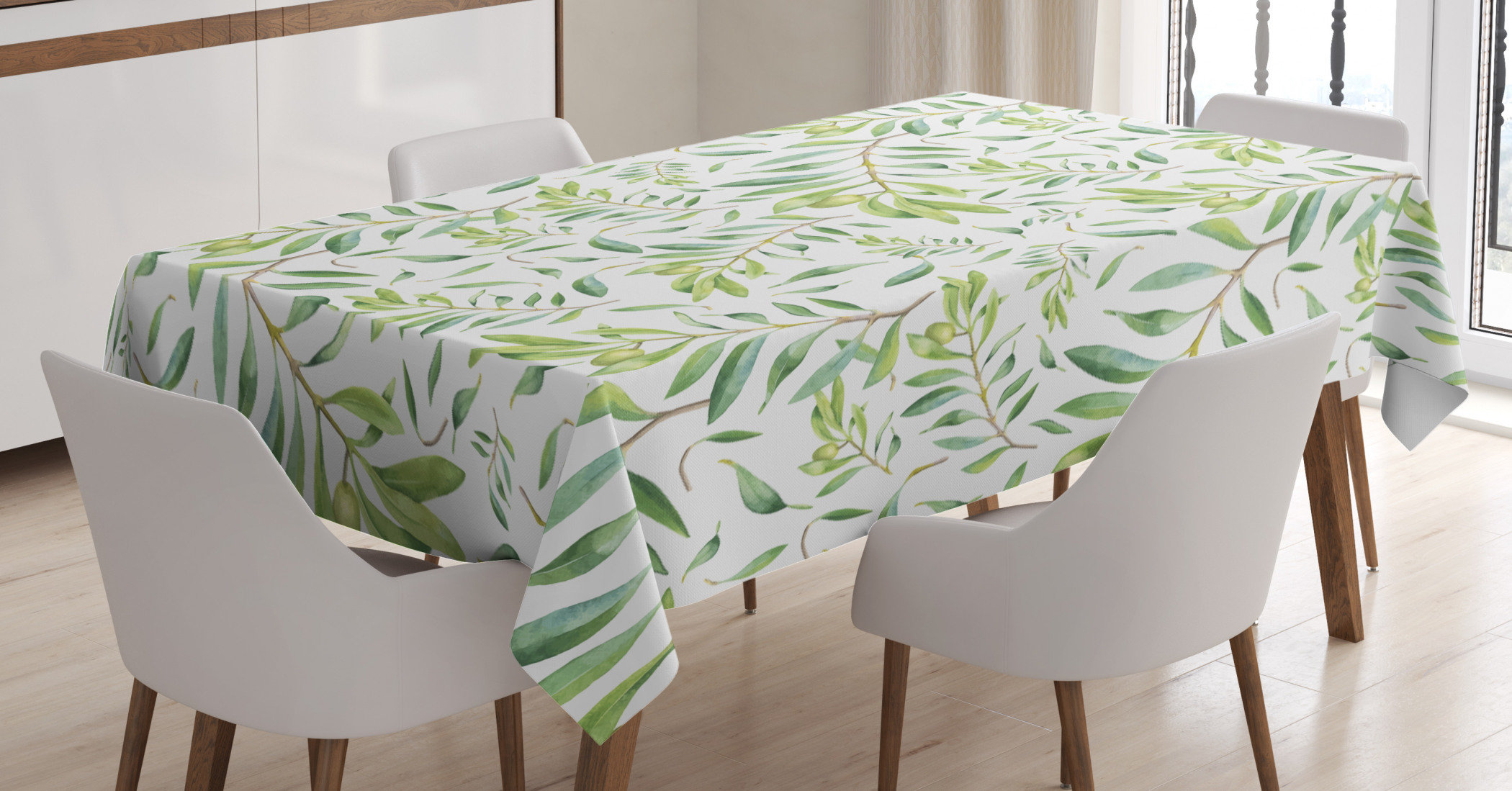 East Urban Home Rectangular Floral Polyester Tablecloth Wayfair