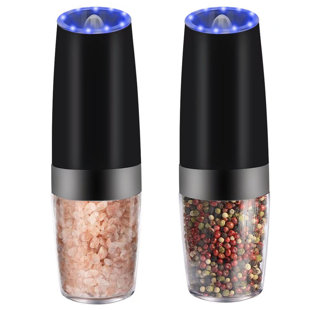 salt and pepper shakers with lights