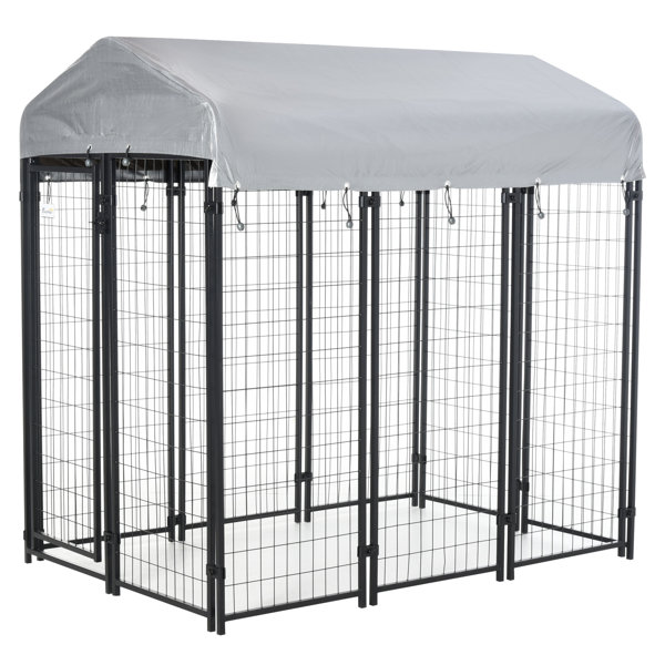 Dog Kennel Roof Kit Cover 10x10 Outdoor For Cage Crate Sun Shelter Shade X Large 