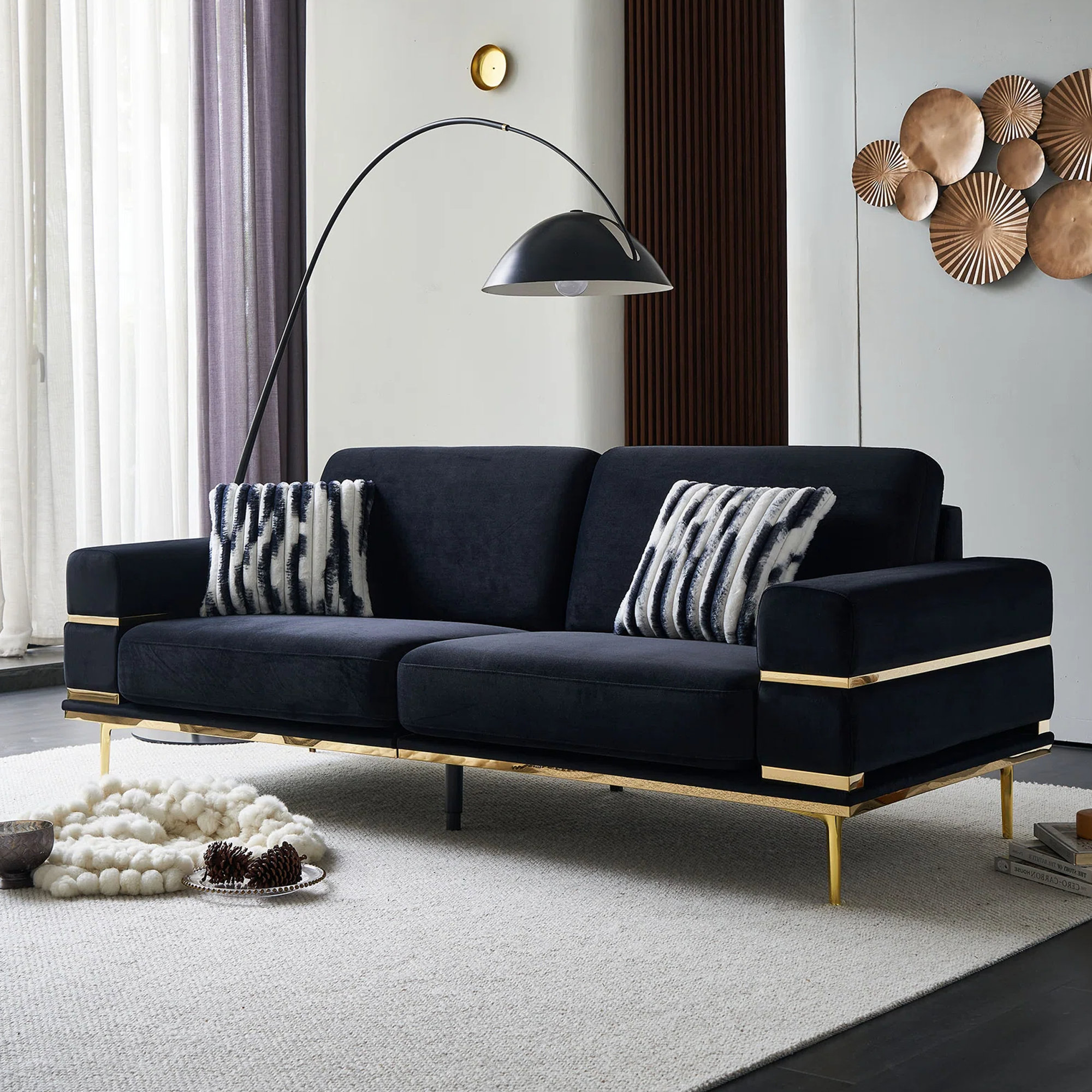 Mercer41 Klever 83'' Upholstered Sofa | Wayfair