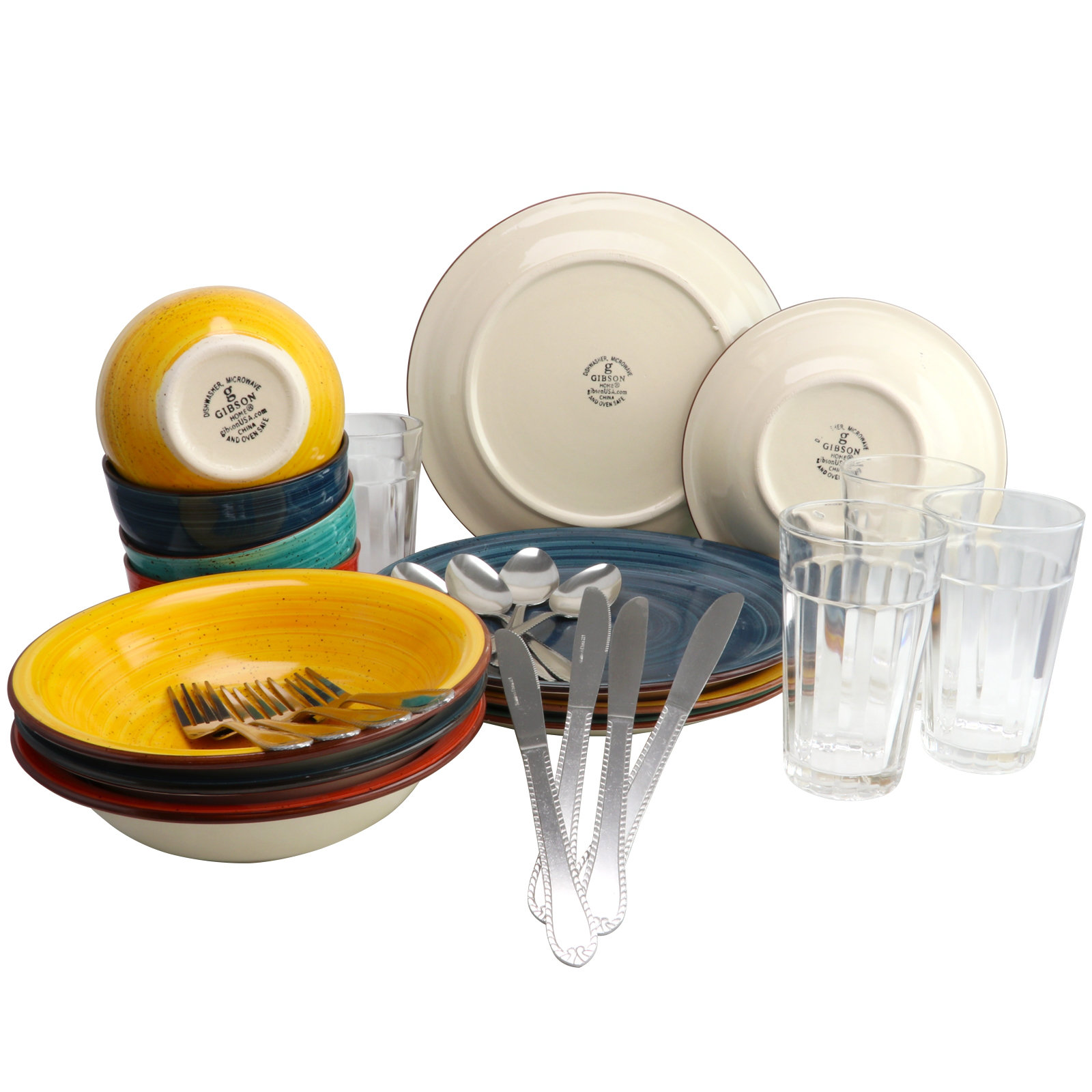 World Menagerie Mississauga Dinnerware Set Service for 4 & Reviews