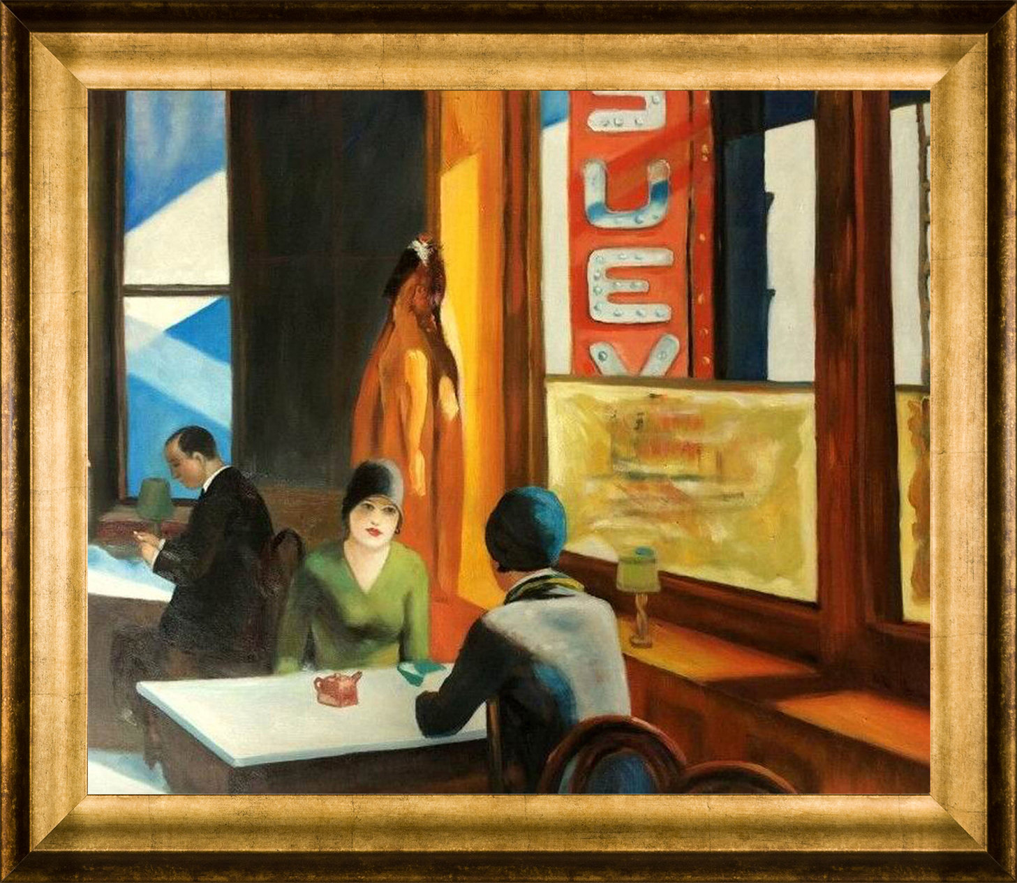 Red Barrel Studio® Chop Suey by Edward Hopper Painting on Canvas Wayfair