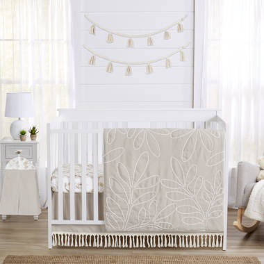 Grey/Pink BabyDoll Solid Reversible Crib Comforter 