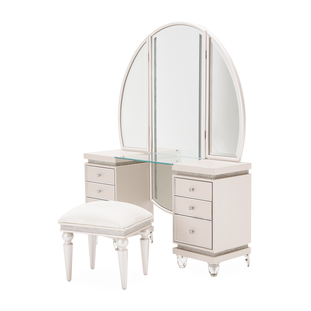 Michael Amini Glimmering Heights Vanity Perigold