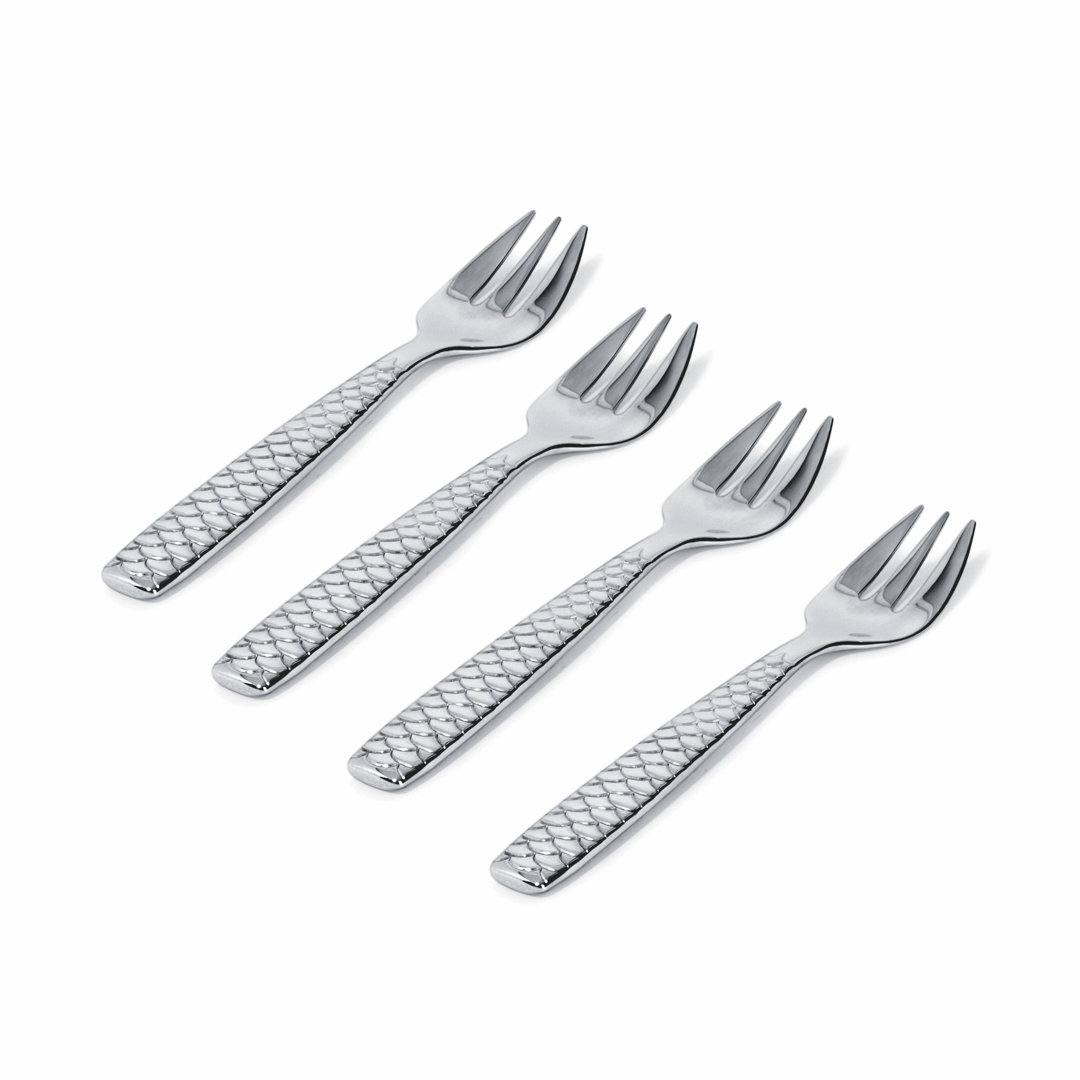 Alessi - Colombina Fish Oyster & Clam Fork - Set of 4