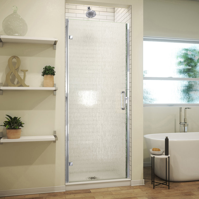 Arizona Shower Door Mp Swinging 30 X 73 Hinged Semi Frameless Shower Door Wayfair
