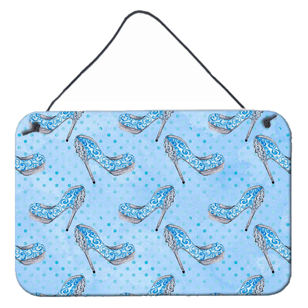 House of Hampton® Watercolor Cinderella Shoe Wall Décor Wayfair