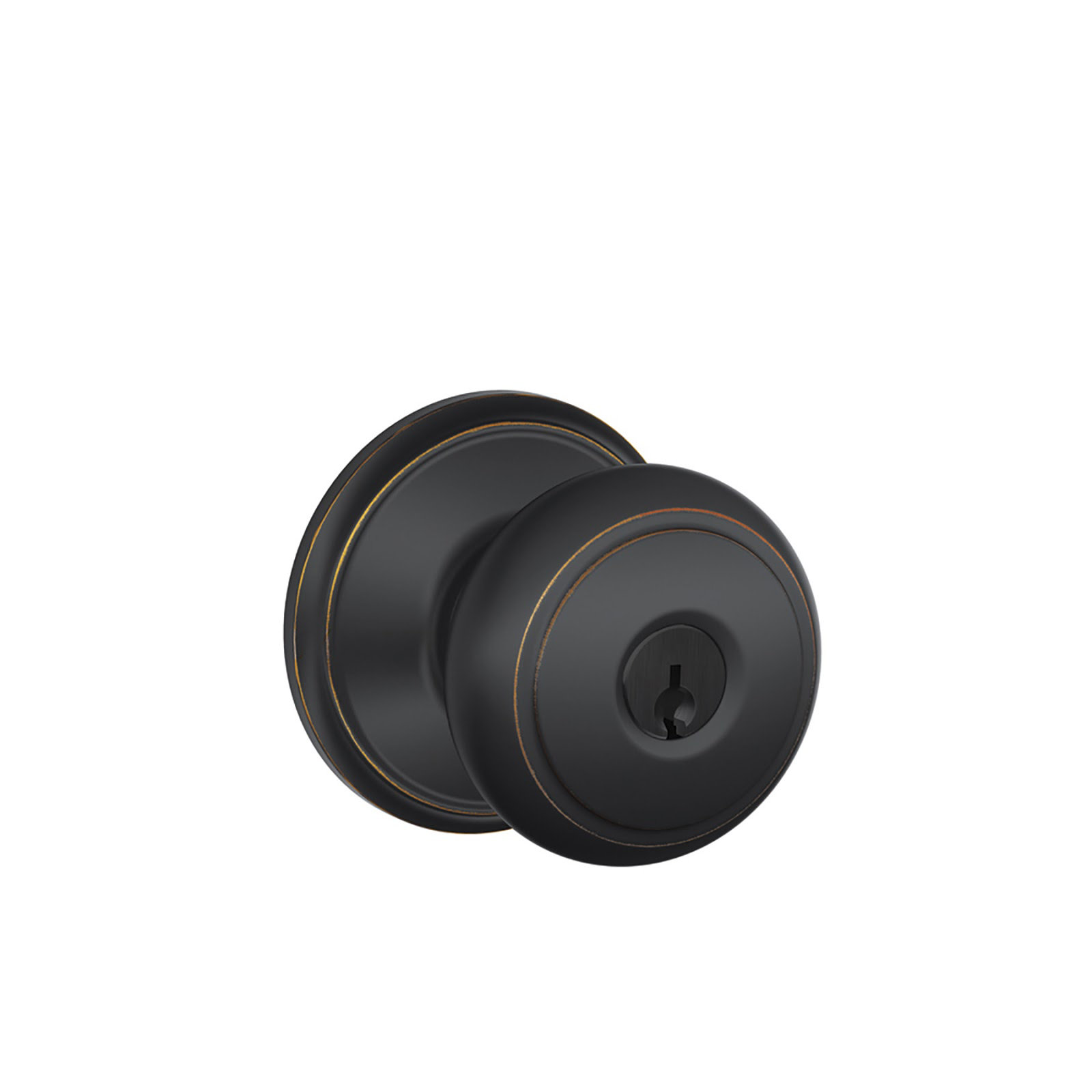 Schlage Andover Knob Keyed Entry Lock & Reviews Wayfair