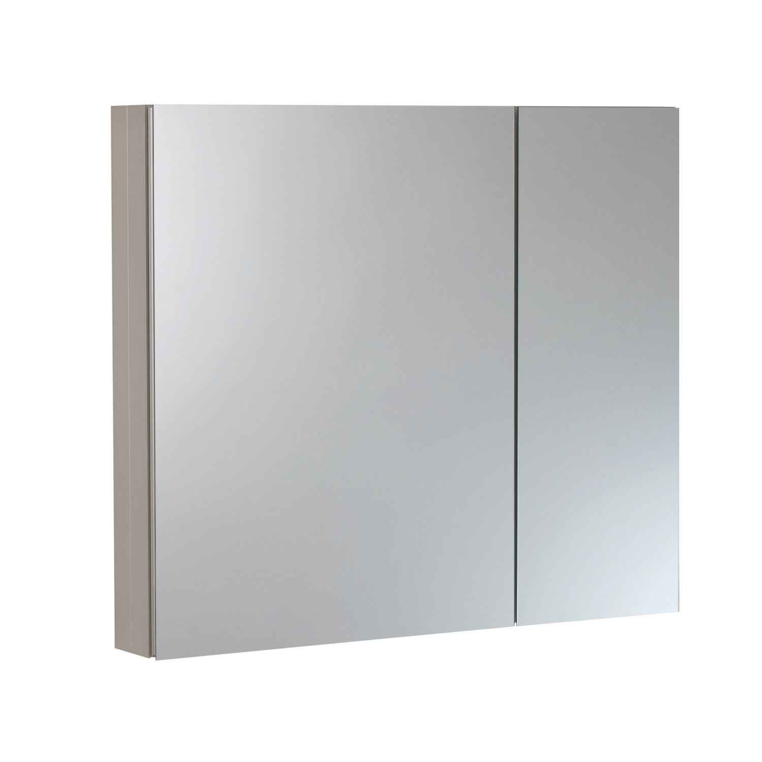 Ebern Designs Glennwood Recessed or Surface Mount Frameless 2 Doors Medicine with 2