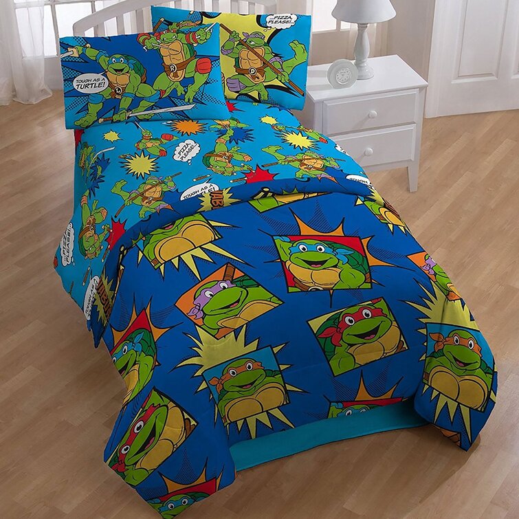 Nickelodeon Rise of the Mutant Ninja Turtles 2 Piece Comforter Set Twin/Full 