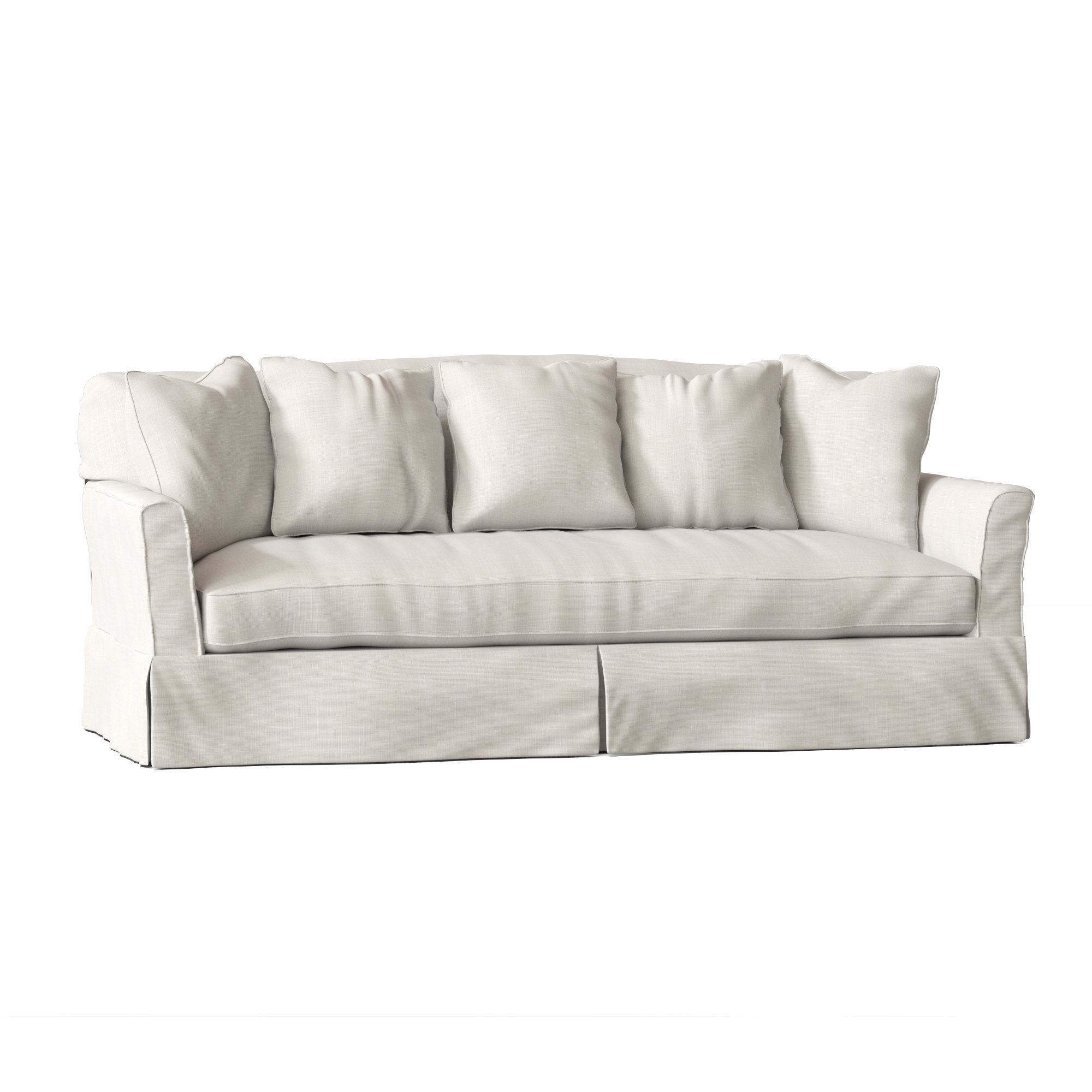 Fairchild 90” Flared Arm Slipcovered Sofa with Reversible Cushions